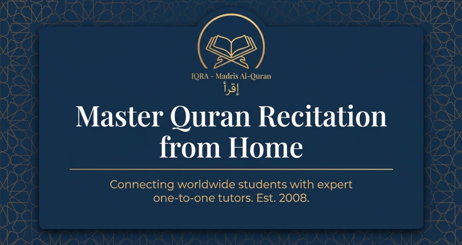 Master Quran Recitation from Home Banner