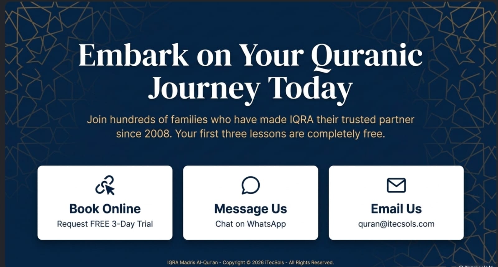 Embark on Your Quranic Journey Today Call to Action